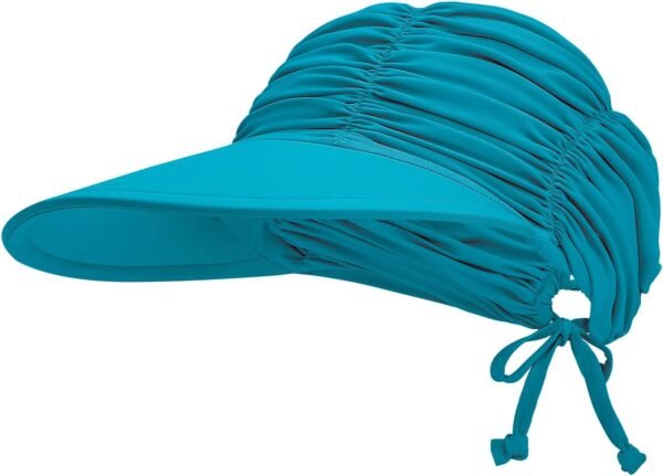 Sun Visors for Women Wide Brim Visor Hats UPF 50+ UV Protection Summer Foldable Ponytail Beach Hats