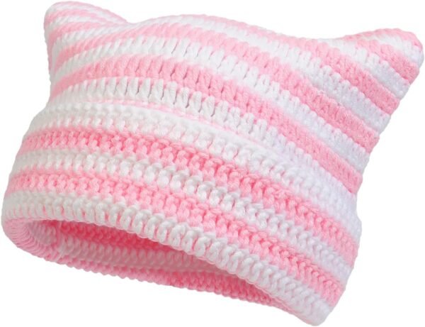 Women Beanie Warm Winter Hats, Soft Knit Lazy Beanie for Women, Women Cat Beanie，Women Fox hat, Slouchy Beanies for Women