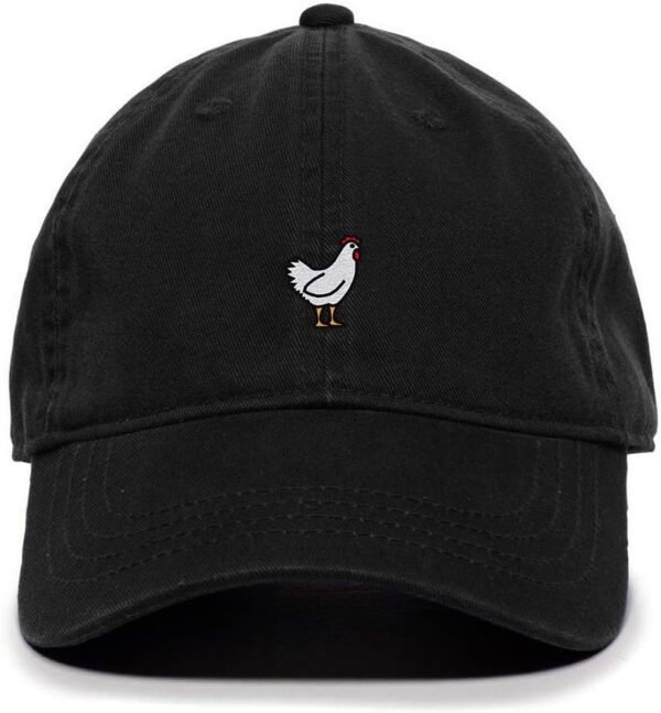 Chicken Baseball Cap Embroidered Cotton Adjustable Dad Hat