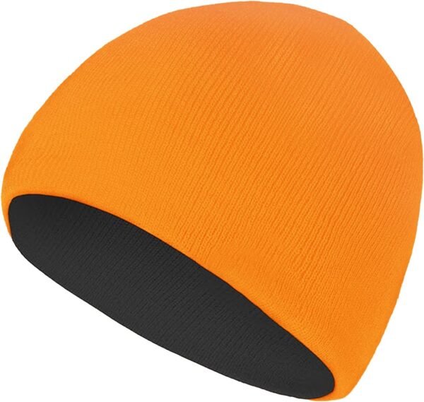 Reversible Unisex Knitted Winter Beanie Skull Cuffed Warm Soft Hat for Men and Women Ski Watch Cap