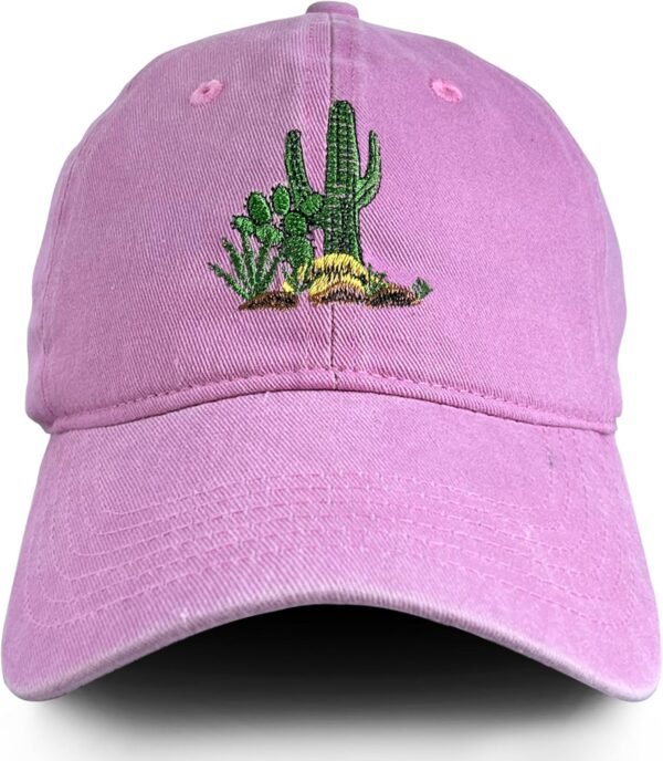 Cactus Embroidered Baseball Cap for Women Men Sun Cherry Adjustable Hat Gifts