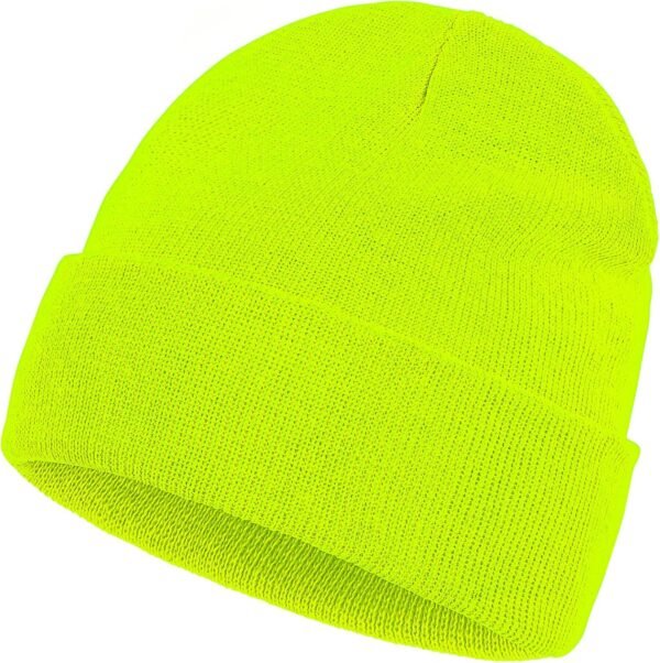 Beanie for Men Women, Slouchy Knitted Beanie Hats Winter Warm Hat Unisex Cuffed Plain Hat for Cold Weather