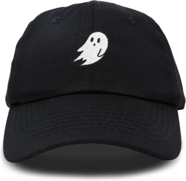 Ghost Embroidered Mens Womens Cotton Dad Hat Baseball Cap Adjustable